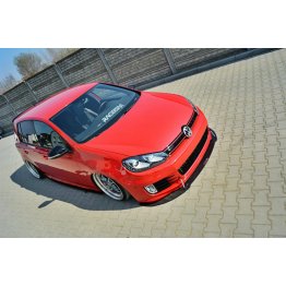 Накладка сплиттер на передний бампер на Volkswagen Golf VI GTI 30TH